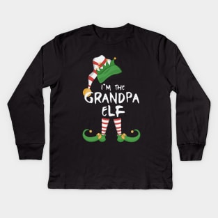 I'm The Grandpa Elf Kids Long Sleeve T-Shirt